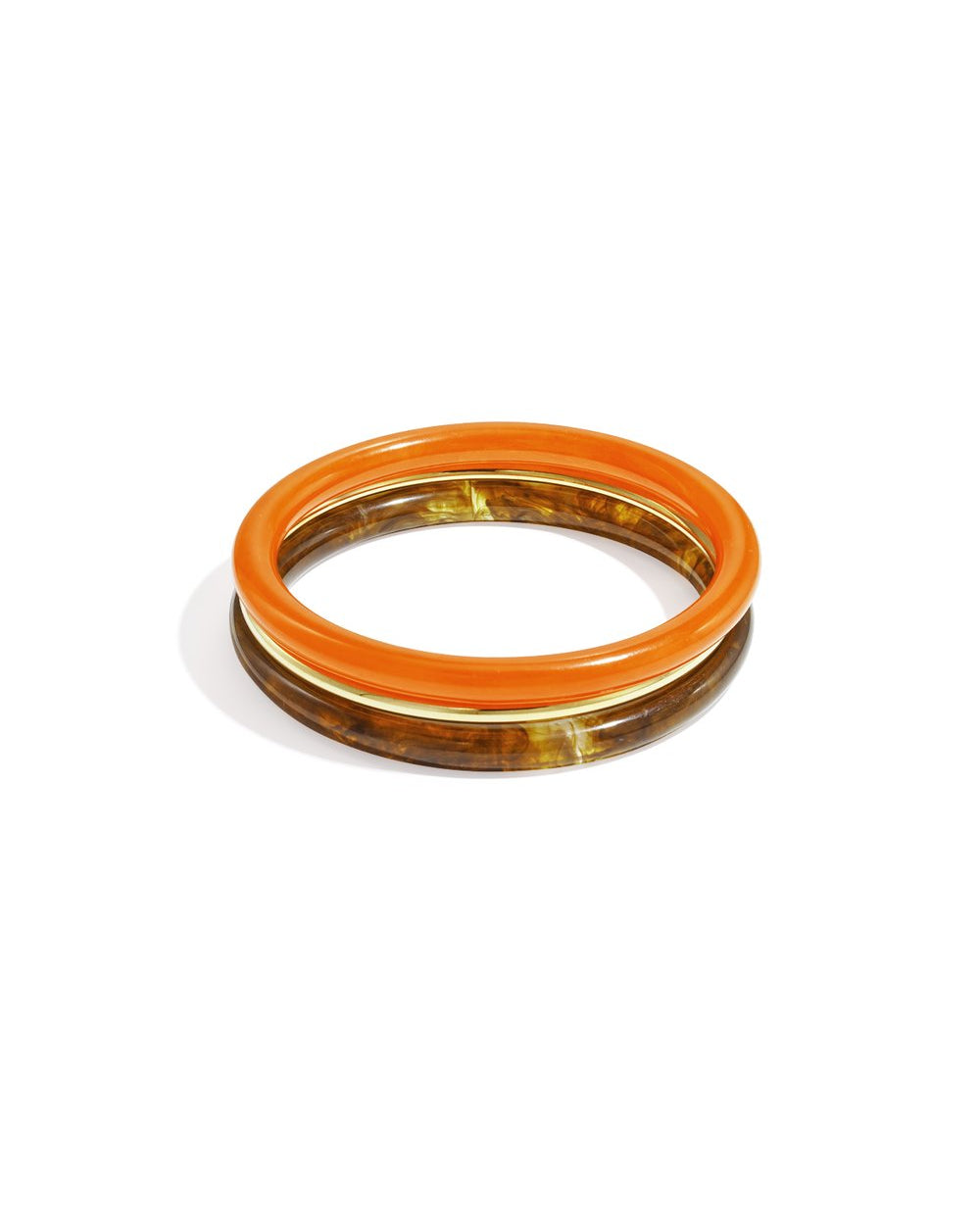 Mila bangle set - Oranje