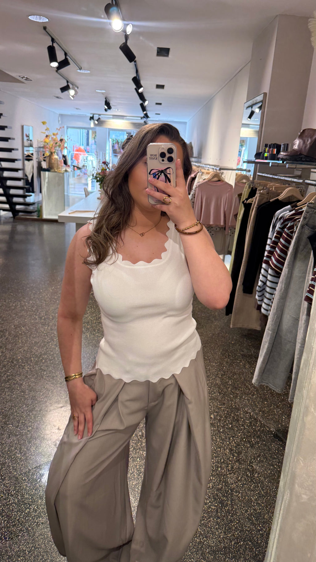 Claire top - white