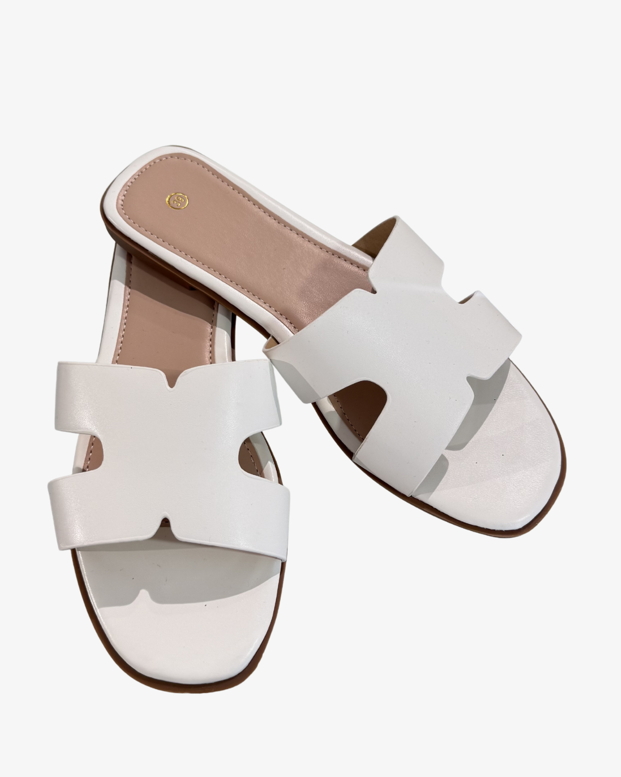 H slippers - White