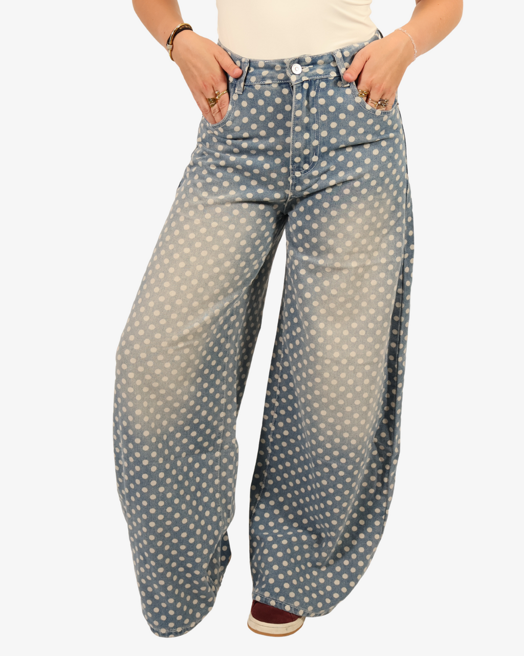 The polka dot jeans