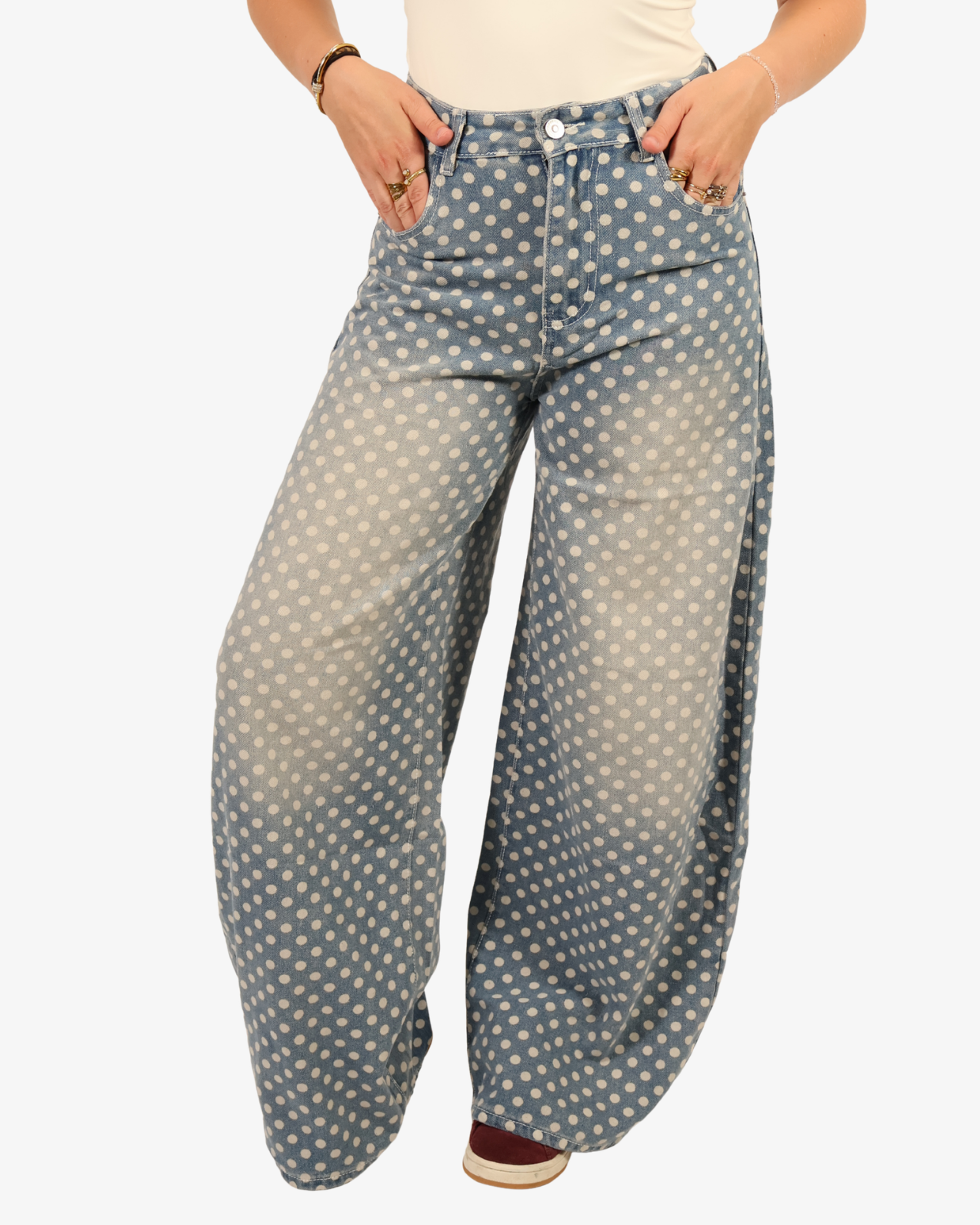 The polka dot jeans