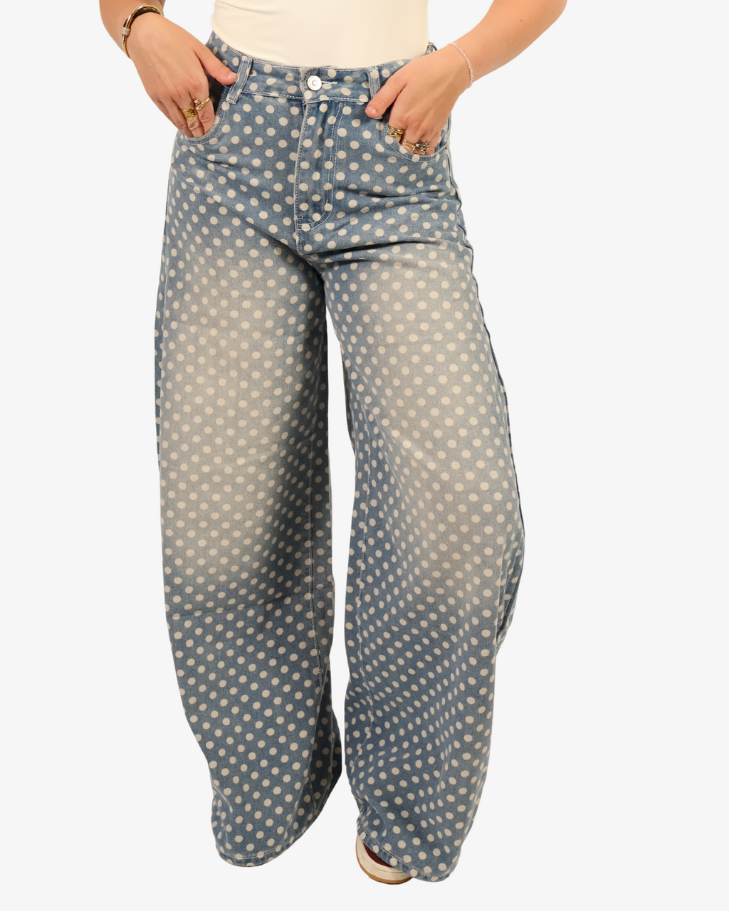 The polka dot jeans