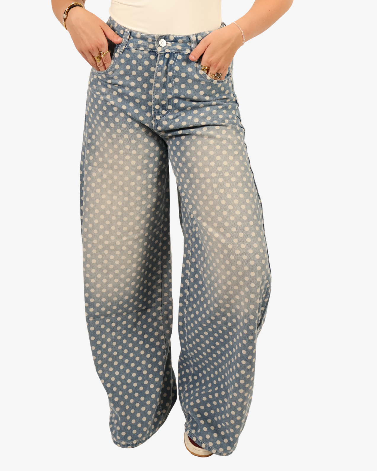 The polka dot jeans