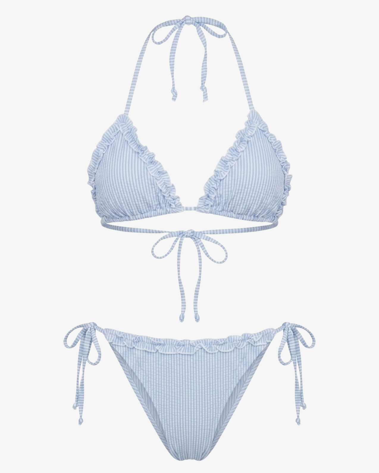 Striped bikini - Blue