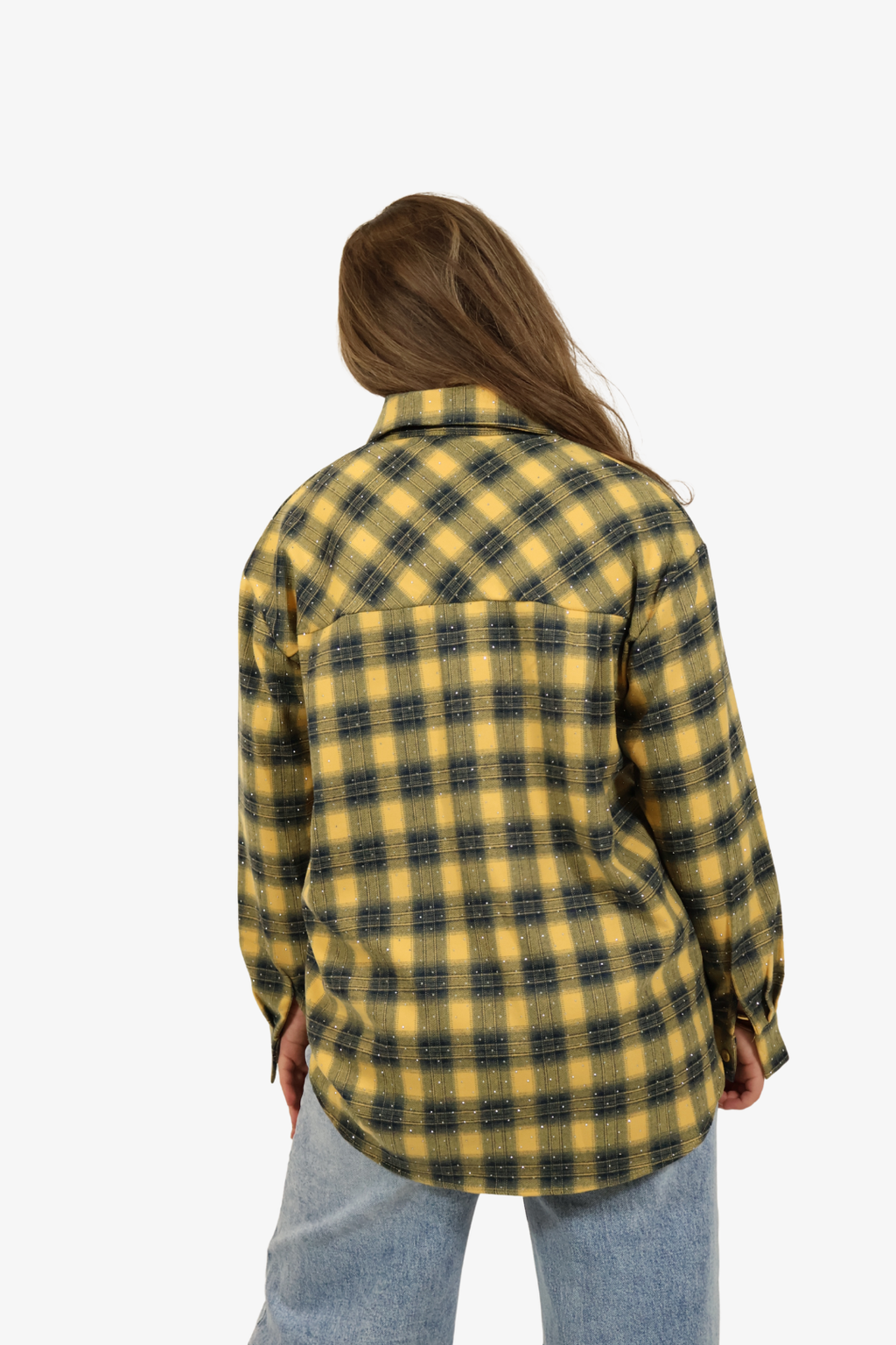 Ivy rhinestone blouse - Yellow