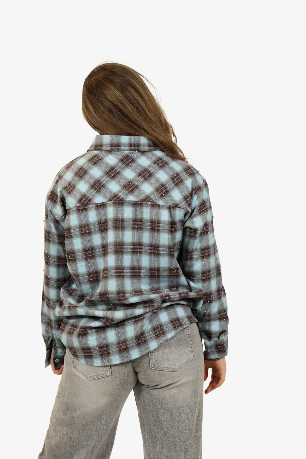 Ivy rhinestone blouse - Blue