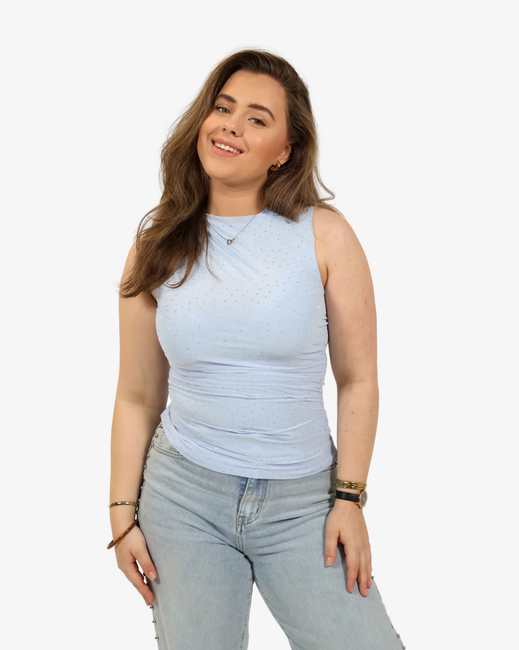 Livia glitter top - Blue