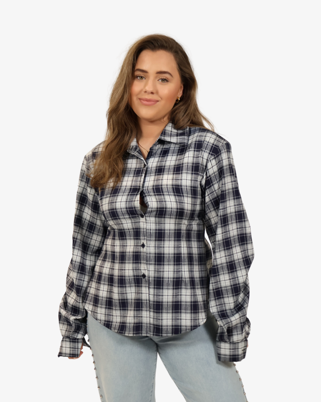 Holly tailored blouse - Navy