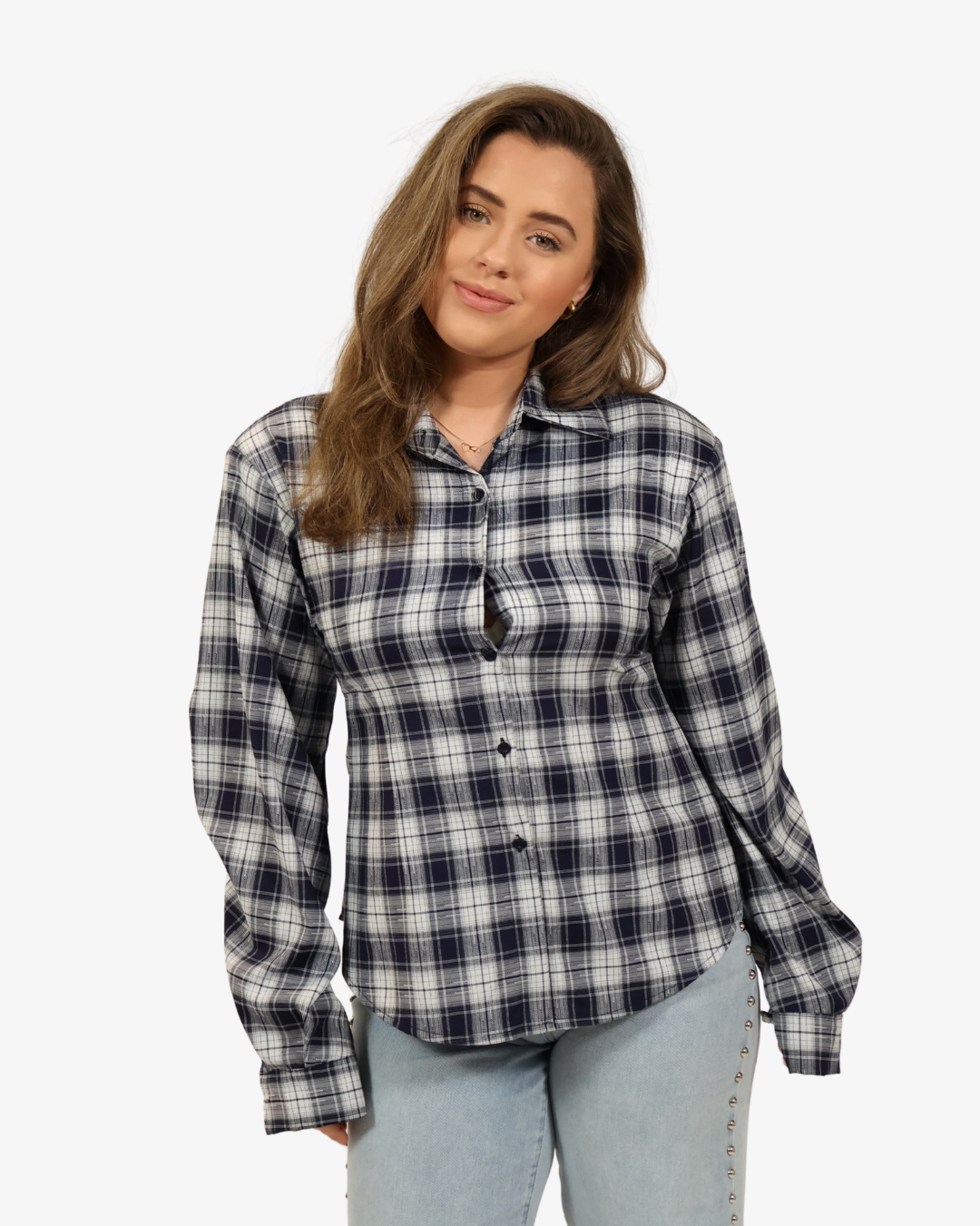 Holly tailored blouse - Navy