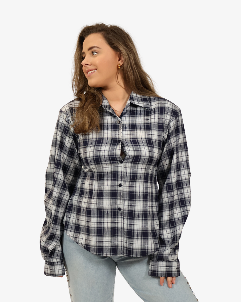 Holly tailored blouse - Navy