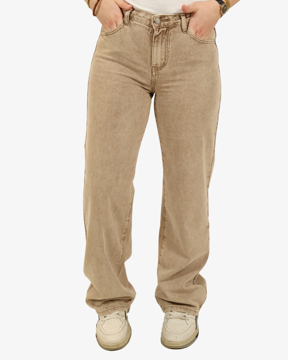 Leah jeans - Dark beige