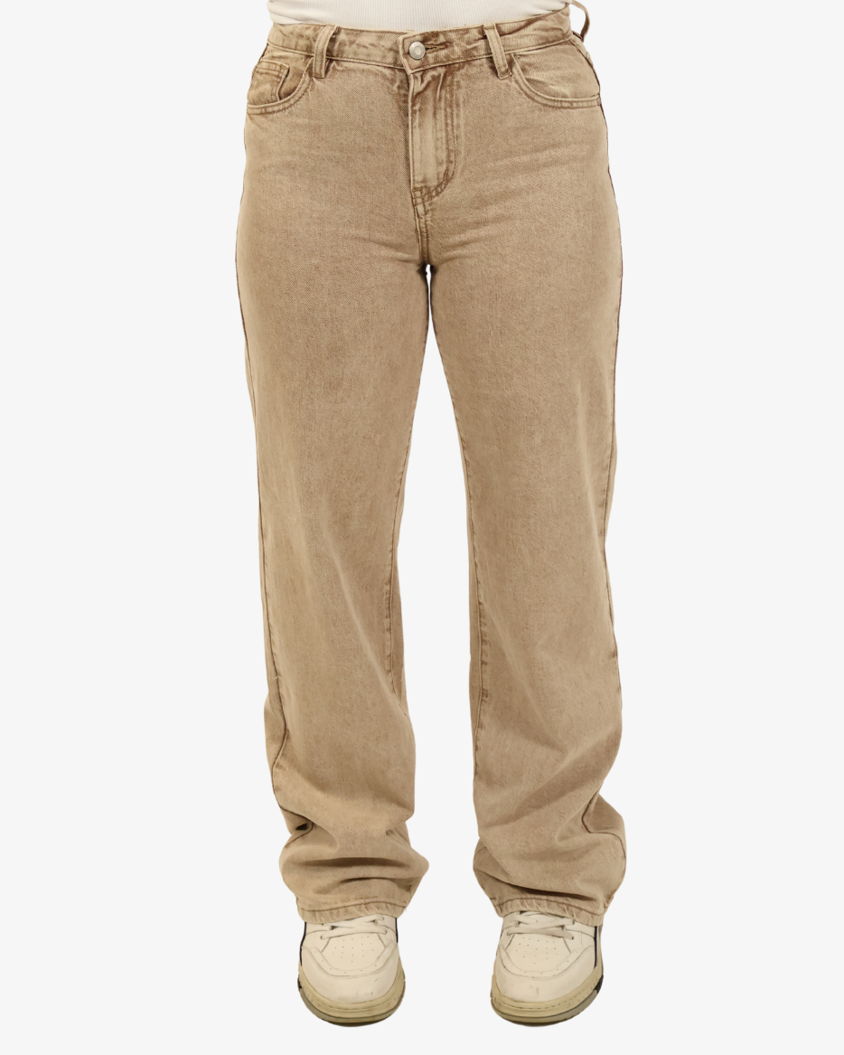 Leah jeans - Dark beige