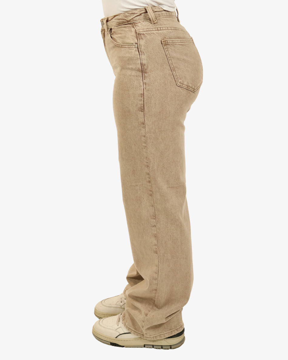 Leah jeans - Dark beige