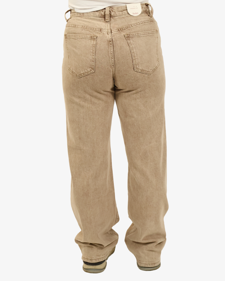 Leah jeans - Dark beige