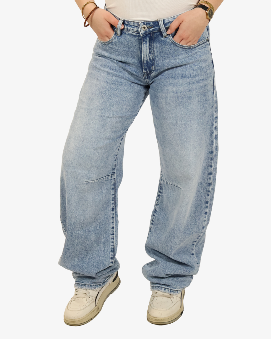 Gaia balloon jeans - Mid blue