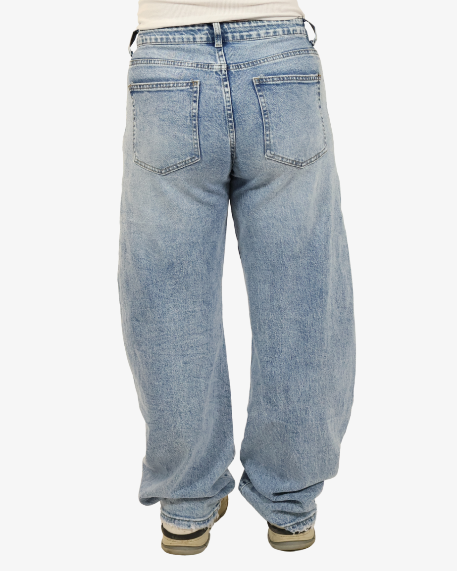 Gaia balloon jeans - Mid blue