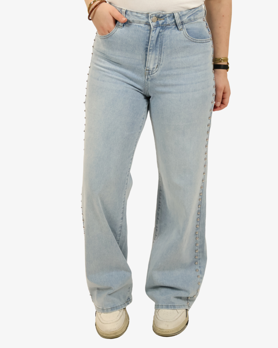 Studs jeans - Light blue