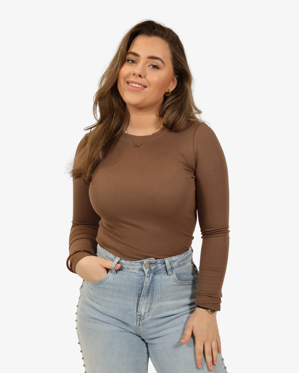 Nora top - Brown